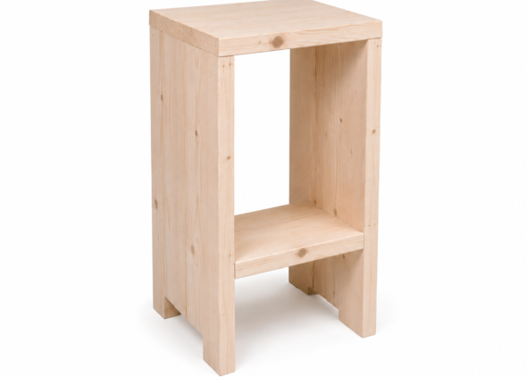 Steigerhouten Barkruk Basic – Set van 2
