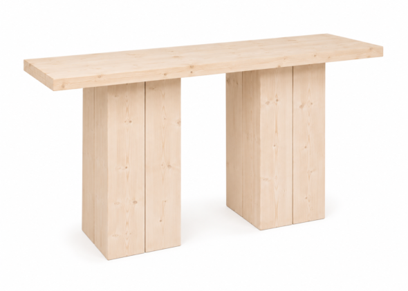 Steigerhouten statafel Deluxe 140 × 80 cm