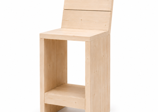 Steigerhouten Barkruk Deluxe – Set van 2