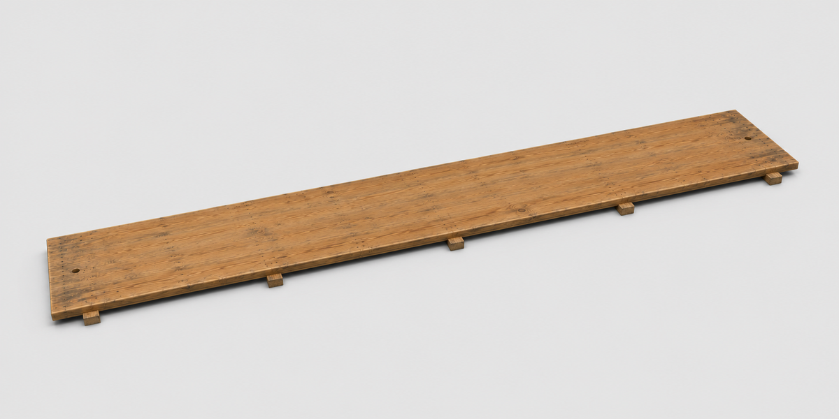 Gebruikte vlonderplank 400 × 50 cm